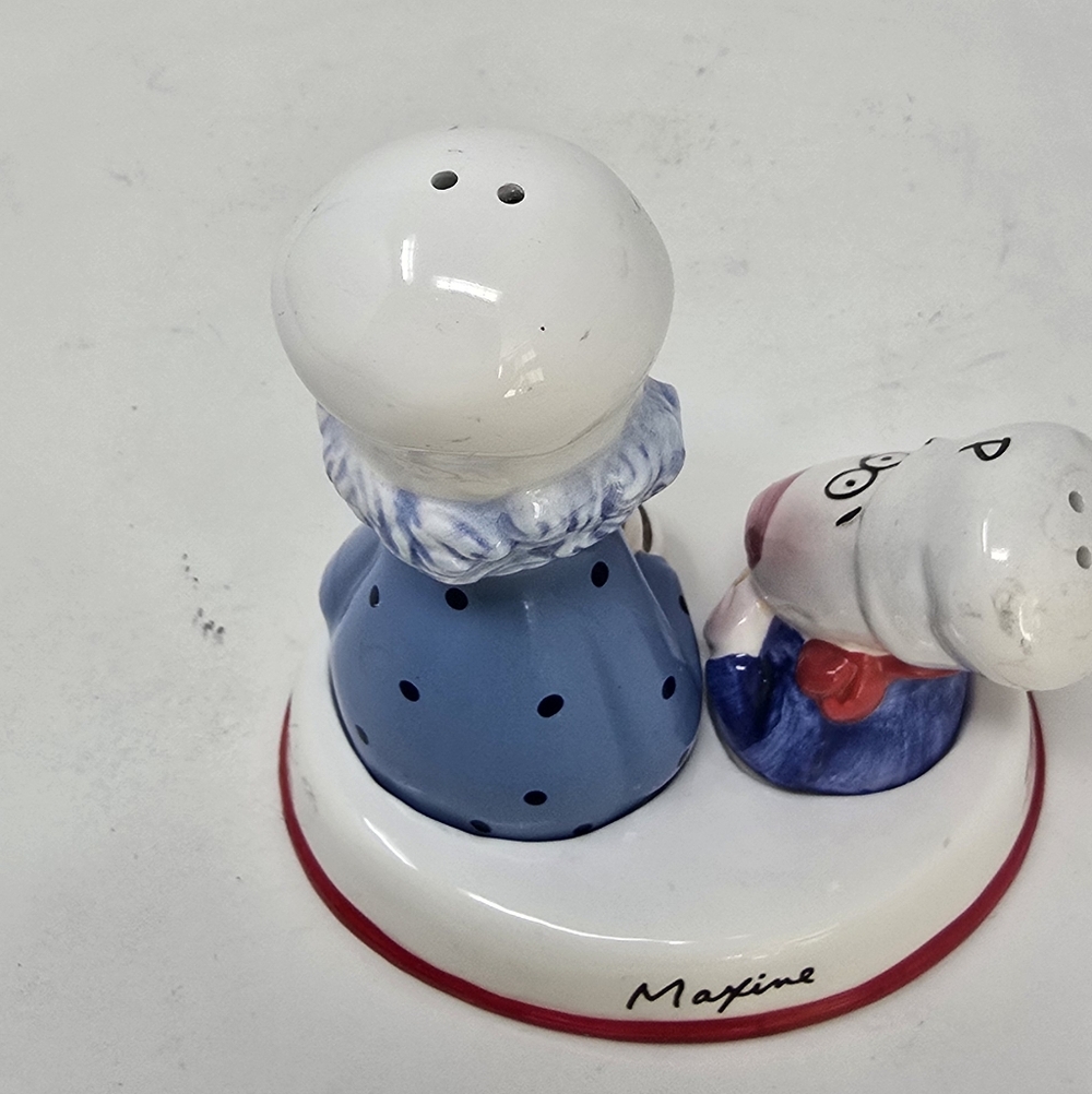 Show Box Hallmark Maxine & Floyd Eat Up & Do Dishes salt & pepper shakers - Picture 4 of 6
